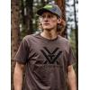 Vortex Men’s Core Logo Short Sleeve T-Shirts(Brown Heather)