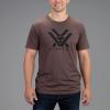 Vortex Men’s Core Logo Short Sleeve T-Shirts(Brown Heather)