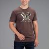 Vortex Men’s Core Logo Short Sleeve T-Shirts(Brown Heather Camo)