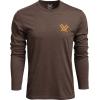 Vortex Men’s Diamond Crest Long Sleeve T-Shirts(Brown Heather)