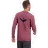Vortex Men’s Diamond Crest Long Sleeve T-Shirts(Burgundy Heather)