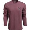 Vortex Men’s Diamond Crest Long Sleeve T-Shirts(Burgundy Heather)