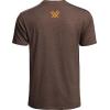 Vortex Men’s Diamond Crest Short Sleeve T-Shirts(Brown Heather)