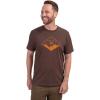 Vortex Men’s Diamond Crest Short Sleeve T-Shirts(Brown Heather)