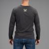 Vortex Men’s Full-Tine Long Sleeve T-Shirts(Charcoal Heather)