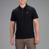 Vortex Men’s Punch in Polo Shirts – UPF 15 Protection, Moisture Wicking, Armpit Gussets(Black Heather)