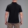 Vortex Men’s Punch in Polo Shirts – UPF 15 Protection, Moisture Wicking, Armpit Gussets(Black Heather)