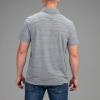 Vortex Men’s Punch in Polo Shirts – UPF 15 Protection, Moisture Wicking, Armpit Gussets(Grey Heather)