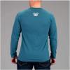 Vortex Men’s Stars & Stripes Long Sleeve T-Shirts(Blue Heather)