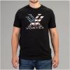 Vortex Mens Stars and Stripes Short Sleeve Shirt(Black)
