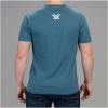 Vortex Mens Stars and Stripes Short Sleeve Shirt(Steel Blue Heather)