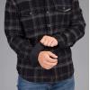 Vortex Men’s Timber Rush Flannel Shirts – Mechanical Stretch, Moisture Wicking, Underarm Gusset(Black)