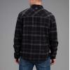 Vortex Men’s Timber Rush Flannel Shirts – Mechanical Stretch, Moisture Wicking, Underarm Gusset(Black)