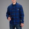 Vortex Men’s Timber Rush Flannel Shirts – Mechanical Stretch, Moisture Wicking, Underarm Gusset(Blue Jay)