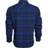 Vortex Men’s Timber Rush Flannel Shirts – Mechanical Stretch, Moisture Wicking, Underarm Gusset(Blue Jay)