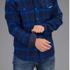 Vortex Men’s Timber Rush Flannel Shirts – Mechanical Stretch, Moisture Wicking, Underarm Gusset(Blue Jay)