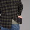 Vortex Men’s Timber Rush Flannel Shirts – Mechanical Stretch, Moisture Wicking, Underarm Gusset(Forest)
