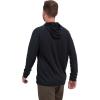Vortex Men’s Weekend Rucker Hooded Long Sleeve Shirts – Moisture Wicking, UPF Sun Protection, Stain Release Technology(Black)