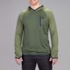 Vortex Men’s Weekend Rucker Hooded Long Sleeve Shirts – Moisture Wicking, UPF Sun Protection, Stain Release Technology(Green)