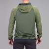 Vortex Men’s Weekend Rucker Hooded Long Sleeve Shirts – Moisture Wicking, UPF Sun Protection, Stain Release Technology(Green)