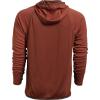 Vortex Men’s Weekend Rucker Hooded Long Sleeve Shirts – Moisture Wicking, UPF Sun Protection, Stain Release Technology(Sequioa Heather)