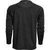 Vortex Men’s Weekend Rucker Long Sleeve Shirts – Moisture Wicking, UPF Sun Protection, Stain Release Technology(Black)