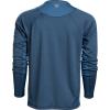 Vortex Men’s Weekend Rucker Long Sleeve Shirts – Moisture Wicking, UPF Sun Protection, Stain Release Technology(Dark Blue)