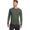 Vortex Men’s Weekend Rucker Long Sleeve Shirts – Moisture Wicking, UPF Sun Protection, Stain Release Technology(Green)