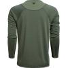 Vortex Men’s Weekend Rucker Long Sleeve Shirts – Moisture Wicking, UPF Sun Protection, Stain Release Technology(Green)