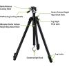 Vortex Optics High Country II Tripod Kit – Aluminum Tripod, 2-Way Pan Head, 22 lb Max Load, Rubber Feet – Unlimited, Unconditional Warranty