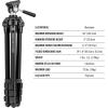 Vortex Optics Mountain Pass Tripod Kit – 2-Way Pan Head, 22 lb Max Load, Arca-Swiss Head Mount – Unlimited, Unconditional Warranty