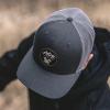 Vortex Three Peaks Patch Snapback Caps(Charcoal)