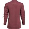 Vortex Womens Active Casual Cotton Breathable Alpine Line Long Sleeve T-Shirt(Burgundy Heather)
