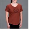 Vortex Women’s Core Logo Short Sleeve Shirts(Rust Heather)