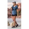Vortex Women’s Weekend Rucker Moisture-Wicking UPF-Protective High-Performance Short Sleeve T-Shirt(Dark Blue)