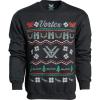 Vortex Men’s Christmas Crewneck Sweatshirts(Black)