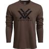 Vortex Men’s Core Logo Long Sleeve T-Shirts(Brown Heather)