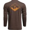 Vortex Men’s Diamond Crest Long Sleeve T-Shirts(Brown Heather)