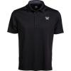 Vortex Men’s Escape Velocity Polo Shirts – Moisture Wicking, UPF Protection, Quick Dry, Stain Release, Coolmax Fabric(Black)