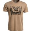Vortex Men’s Full Tine Short Sleeve T-Shirts(Coyote Heather)