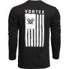 Vortex Men’s Salute Long Sleeve T-Shirts(Black)