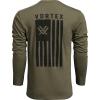 Vortex Men’s Salute Long Sleeve T-Shirts(Military Heather)
