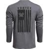 Vortex Men’s Salute Long Sleeve T-Shirts(Titanium Heather)