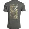 Vortex Men’s Salute Short Sleeve T-Shirts(Dark Olive Heather)