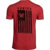 Vortex Men’s Salute Short Sleeve T-Shirts(Red Heather)