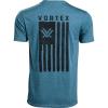 Vortex Men’s Salute Short Sleeve T-Shirts(Steel Blue Heather)