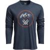Vortex Men’s Three Peaks Long Sleeve T-Shirts(Navy Heather)