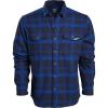 Vortex Men’s Timber Rush Flannel Shirts – Mechanical Stretch, Moisture Wicking, Underarm Gusset(Blue Jay)