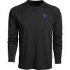 Vortex Men’s Weekend Rucker Long Sleeve Shirts – Moisture Wicking, UPF Sun Protection, Stain Release Technology(Black)