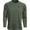 Vortex Men’s Weekend Rucker Long Sleeve Shirts – Moisture Wicking, UPF Sun Protection, Stain Release Technology(Green)